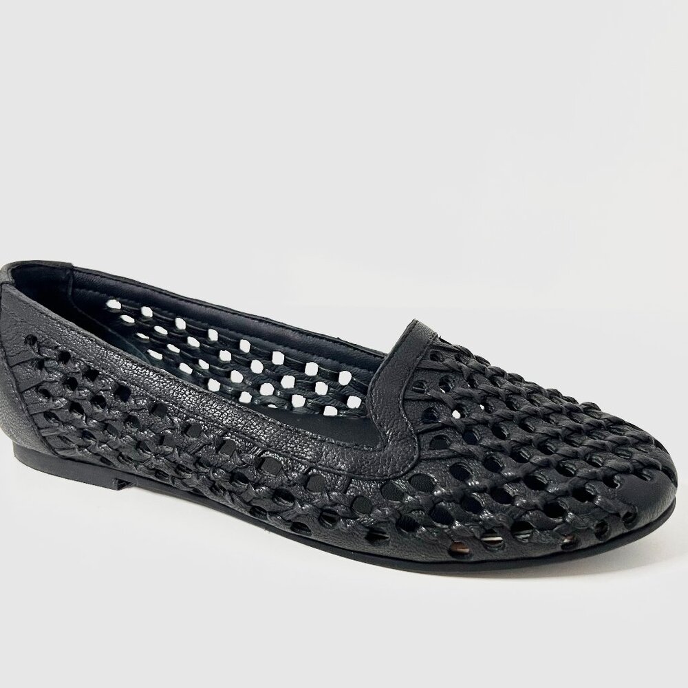 Ada Black hand weaved ballerina